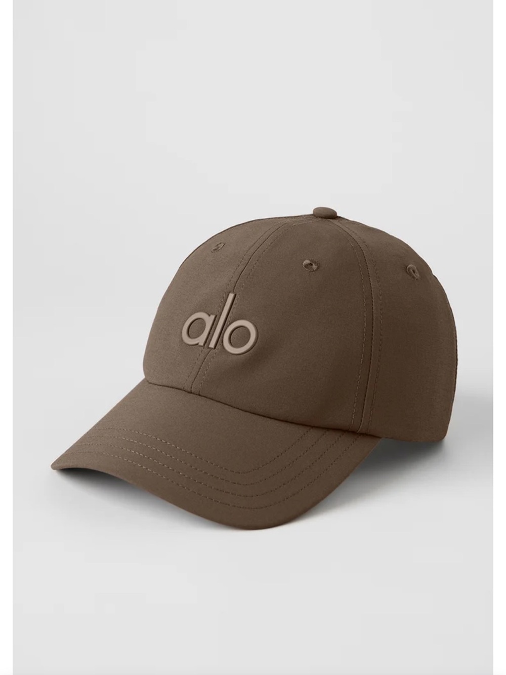 ALO Yoga Men’s “Espresso” Brown Embroidered Logo Cap